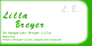 lilla breyer business card